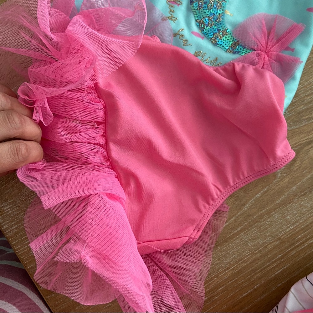 MUDPIE MERMAID RASHGUARD SWIM SUIT - Picture 4 of 4